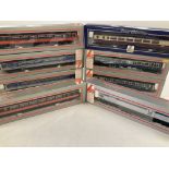 2 X Boxed 00 Gauge Locomotives and 6 x Coaches.