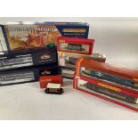 A Box Containing 00 Gauge Locomotives. Rolling Stock and a Set (Parts Missing) Including Hornby.