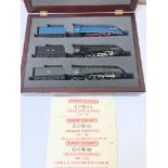A Rare boxed Hornby 00 Gauge Sir Ralph Wedgwood Class Triple Set. In Wooden Case.