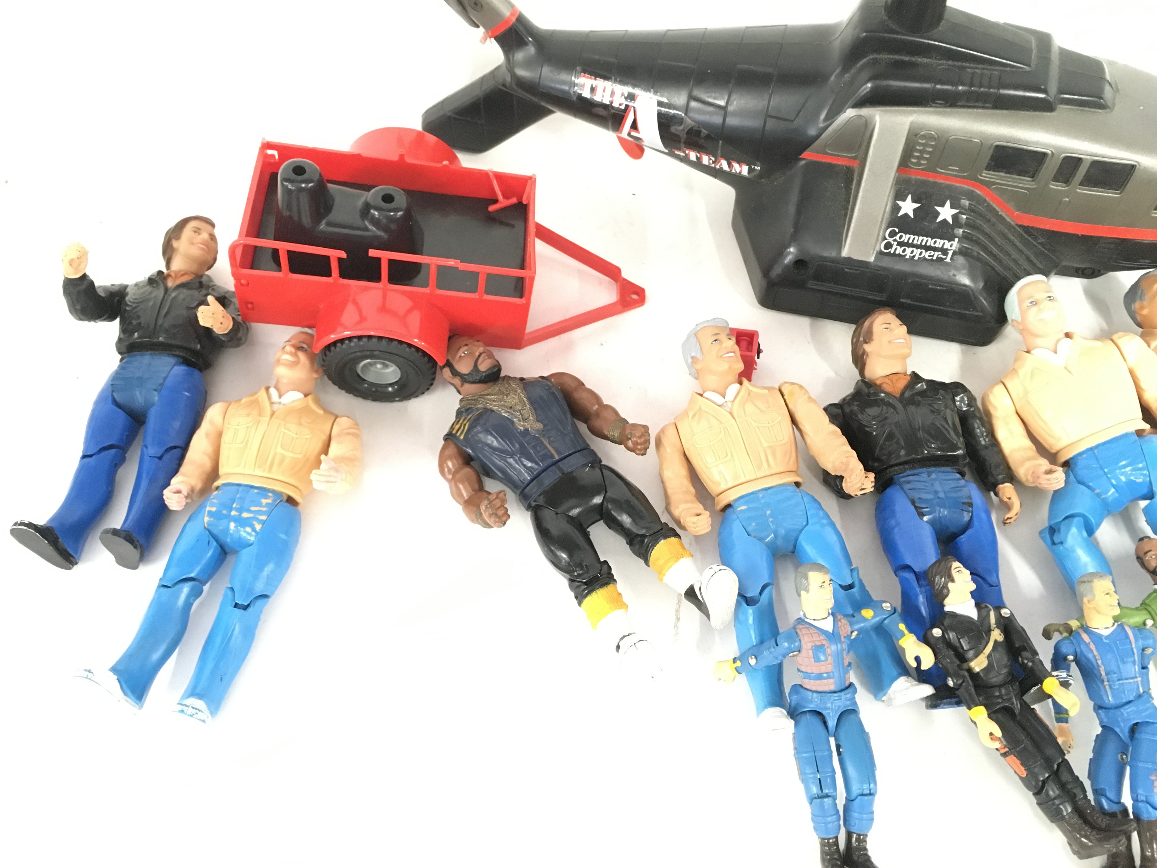 A Box Containing Playworn The A-Team Figures and A - Image 2 of 5