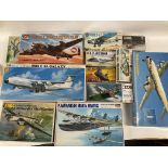 A Collection of Aircraft Model Kits Inc an Avro La