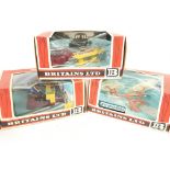 3 X Boxed Britains Farm Implements including a Dis