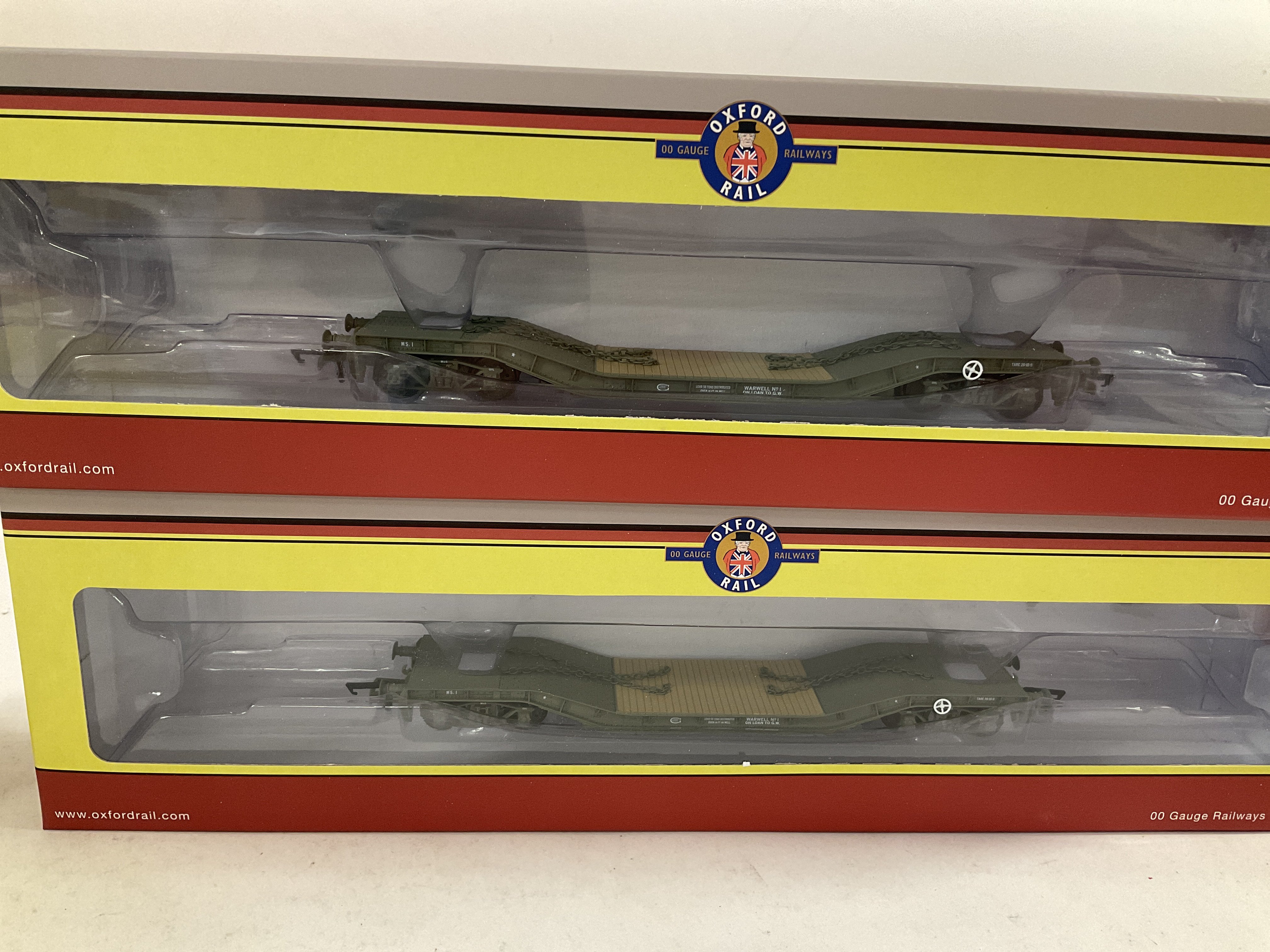 A Boxed Oxford Rail 00 Gauge 2309 Deans Goods GWR Lined Locomotive and 4 Warwell A Ministry of War - Bild 4 aus 5