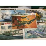 5 X Hasegawa Model kits 1/72 Scale including a B-1