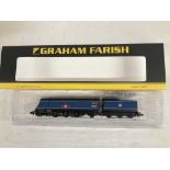 A Boxed N Gauge Graham Farish Bulleid Marchant Navy Class 4-6-2 In Blue.#372-310.