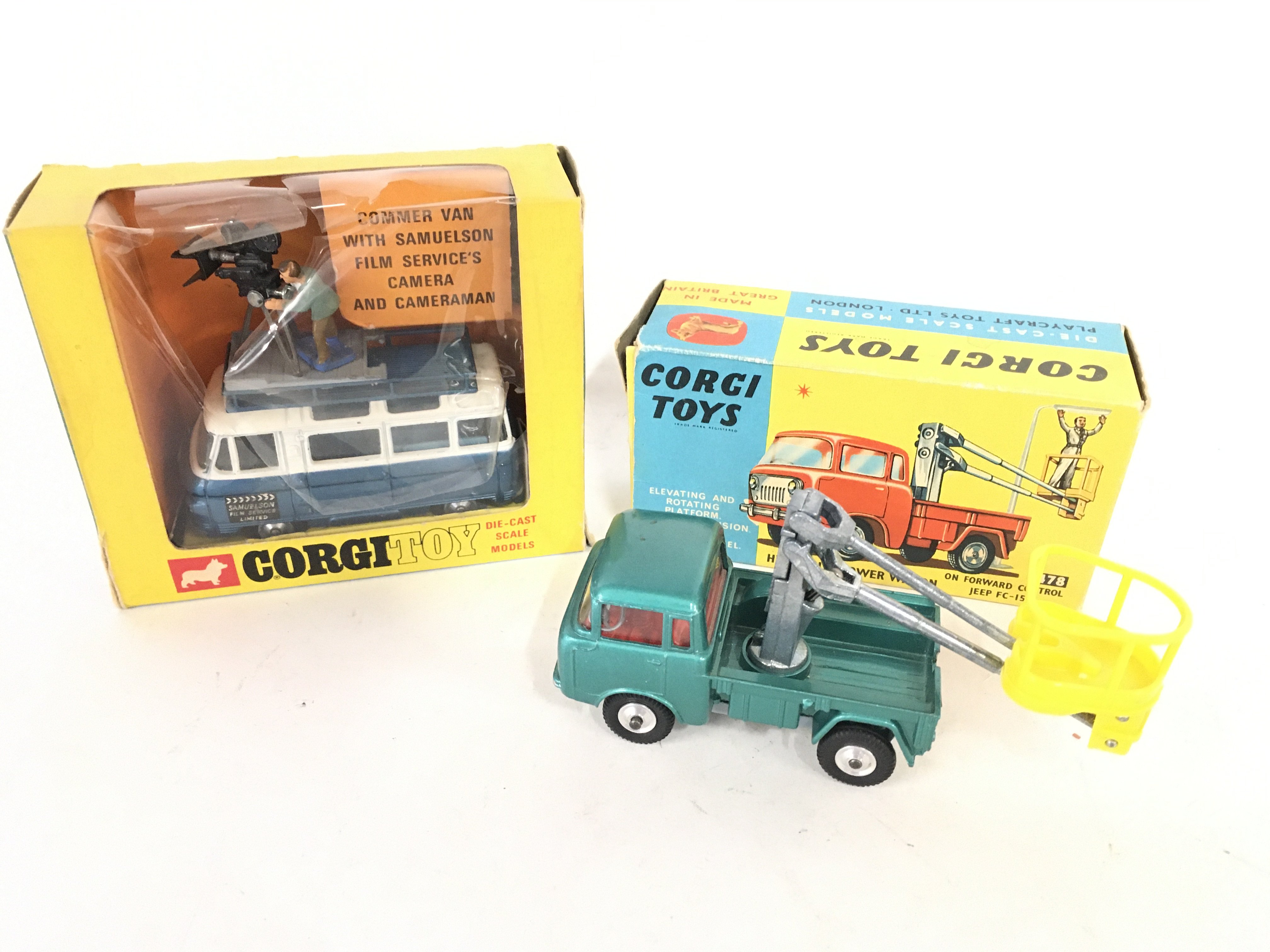 A Boxed Corgi Toys Commer Van #479 (Box plastic wi