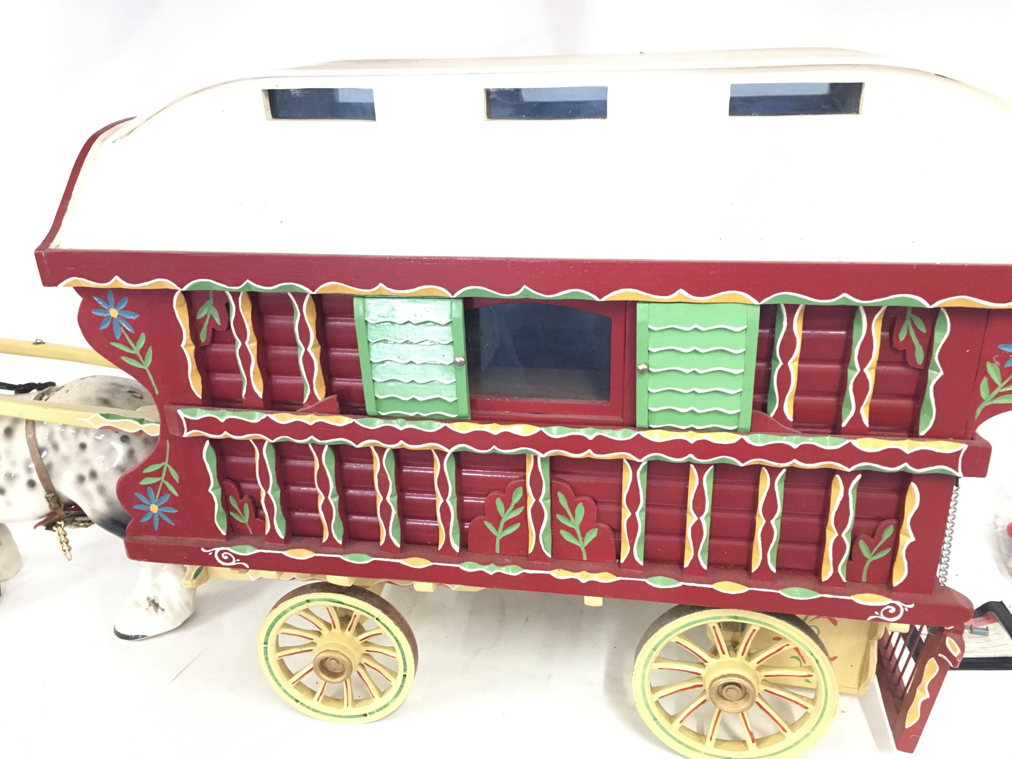 A Scratch Built Gypsy Caravan and Horse. Approxima - Image 2 of 4