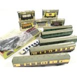 A Collection of 00 Gauge Wrenn Wagons boxed. With loose Hornby Coaches and Kits.