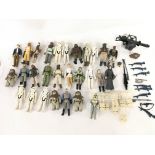 A Collection of Vintage Star Wars Figures and Acce