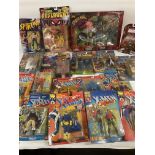 A Box Containing a Collection of Carded X-Men Figures.