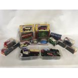 A Collection of model cars, including Corgi models