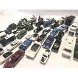 A Collection of Playworn/ repainted Die cast Vehicles including Dinky. Corgi. Matchbox etc.(Box