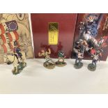 3 X Boxed Britains including Wounded Set Texan And New Orleans Grey #17516. French Casualties #17298