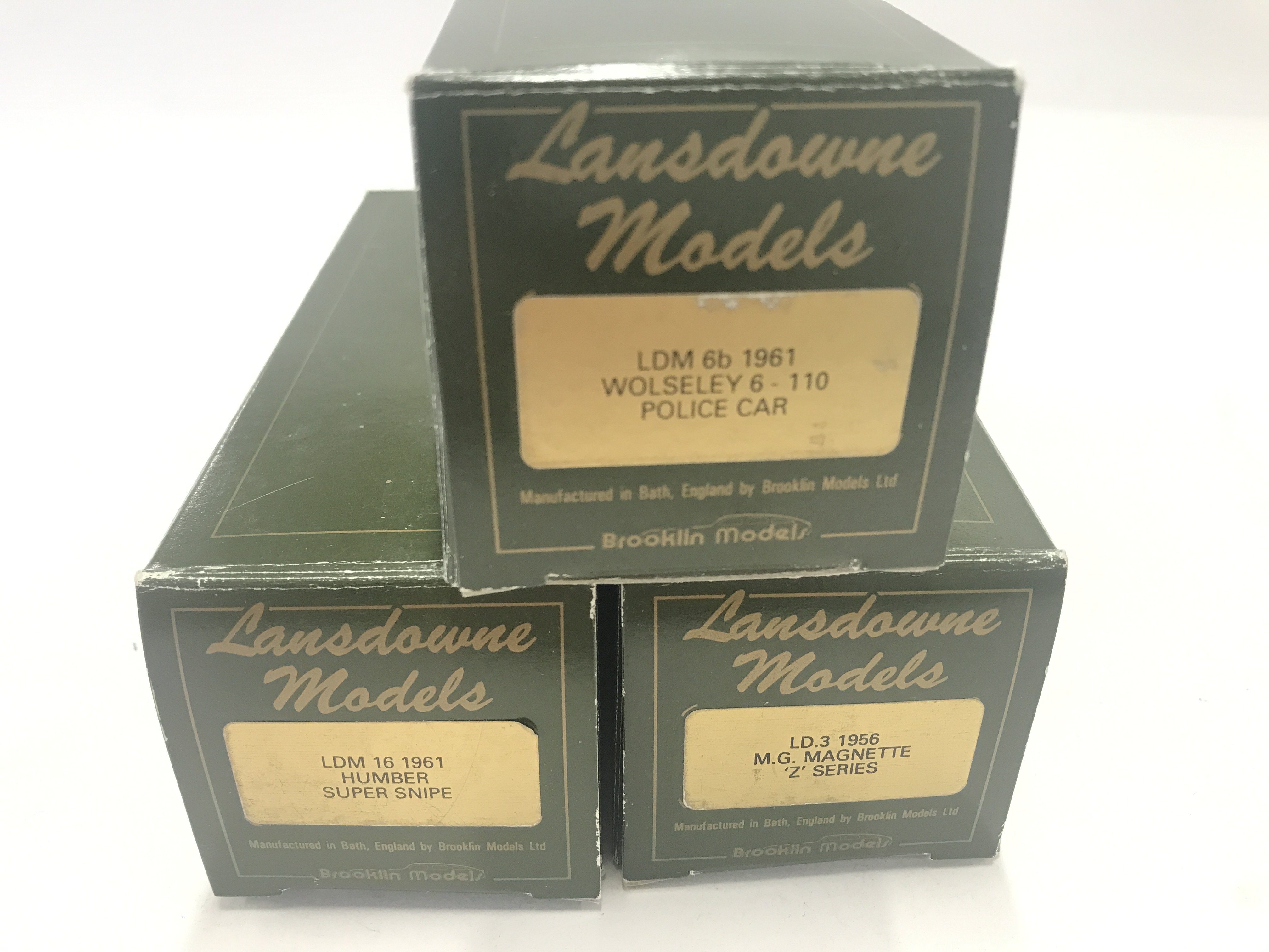 3 X Boxed Lansdowne Models including LD.3 1956 M.G. Magnette. A LDM 6B 1961 Wolseley 6 and a LDM - Image 3 of 3