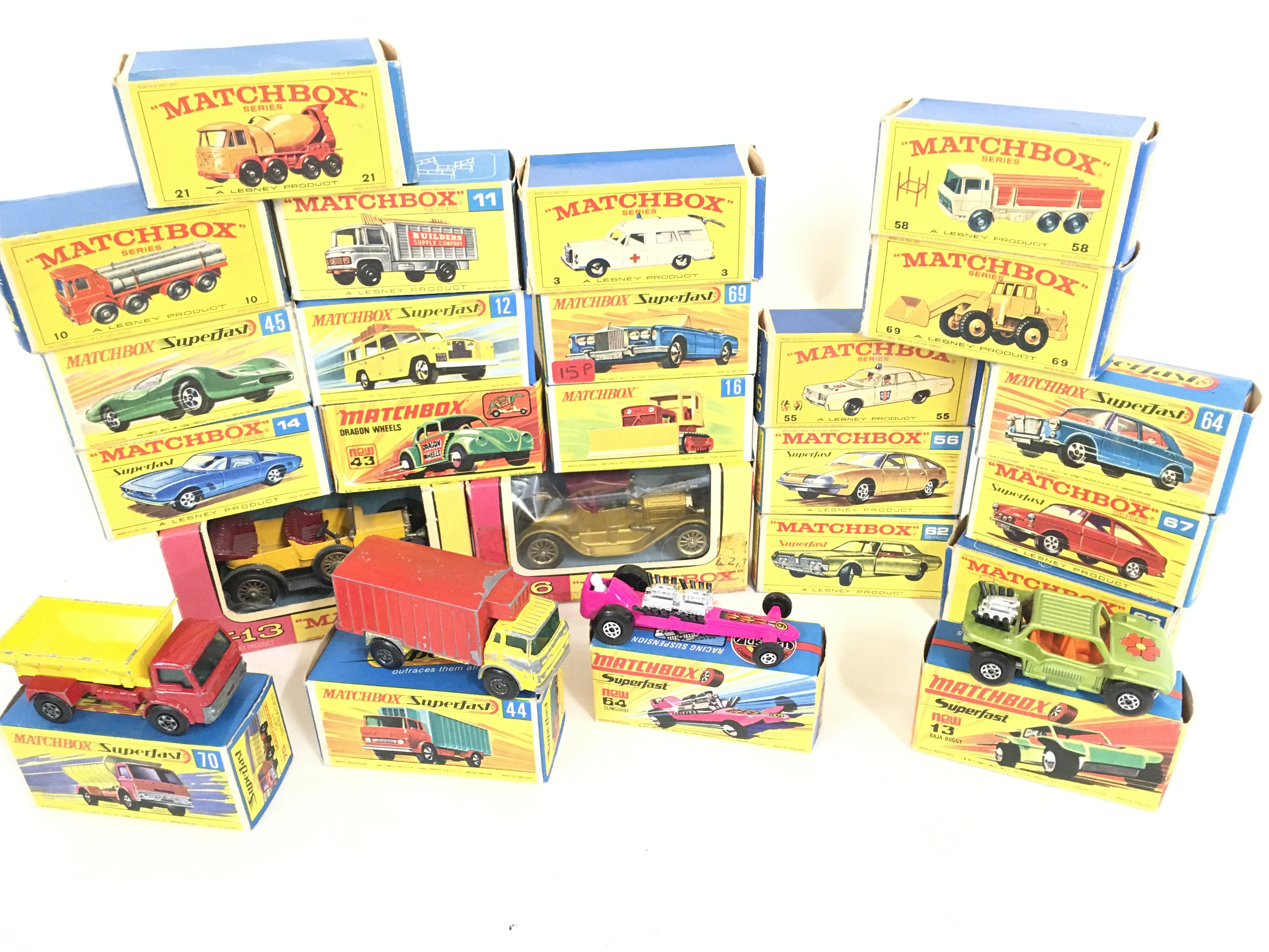 A Collection of Matchbox Vehicles all Boxed. Some