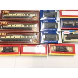 A Collection of Boxed 00 Gauge Boxed Coaches And Rolling Stock including Hornby. Airfix. Dapol and