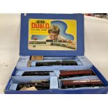 Boxed Early Hornby Dublo Electric Train Set includes 2.6.4 Tank passenger train EDP14 Engine with