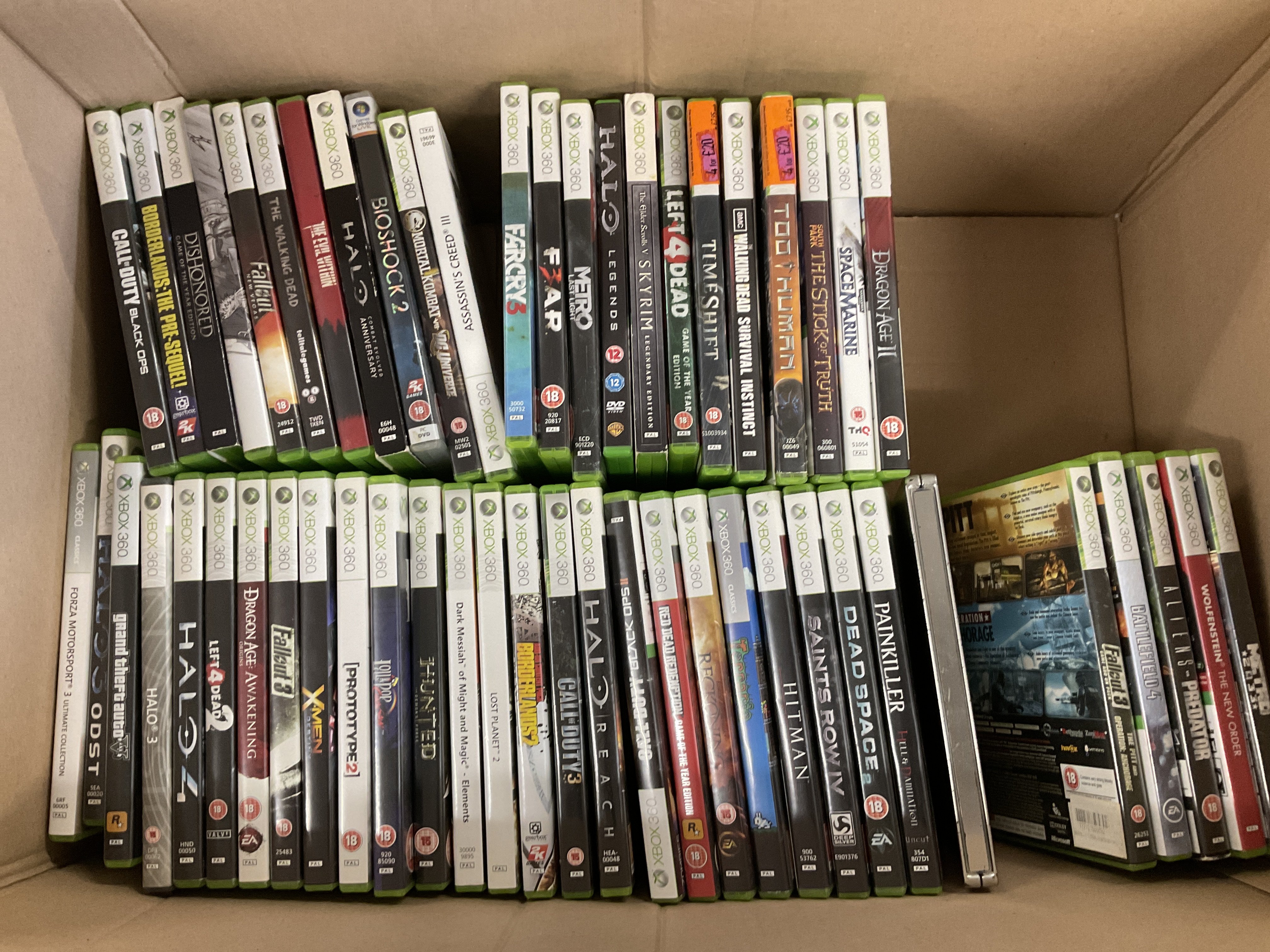 A Box Containing a Boxed XBox 360 with a large amount of Games. - Image 3 of 3