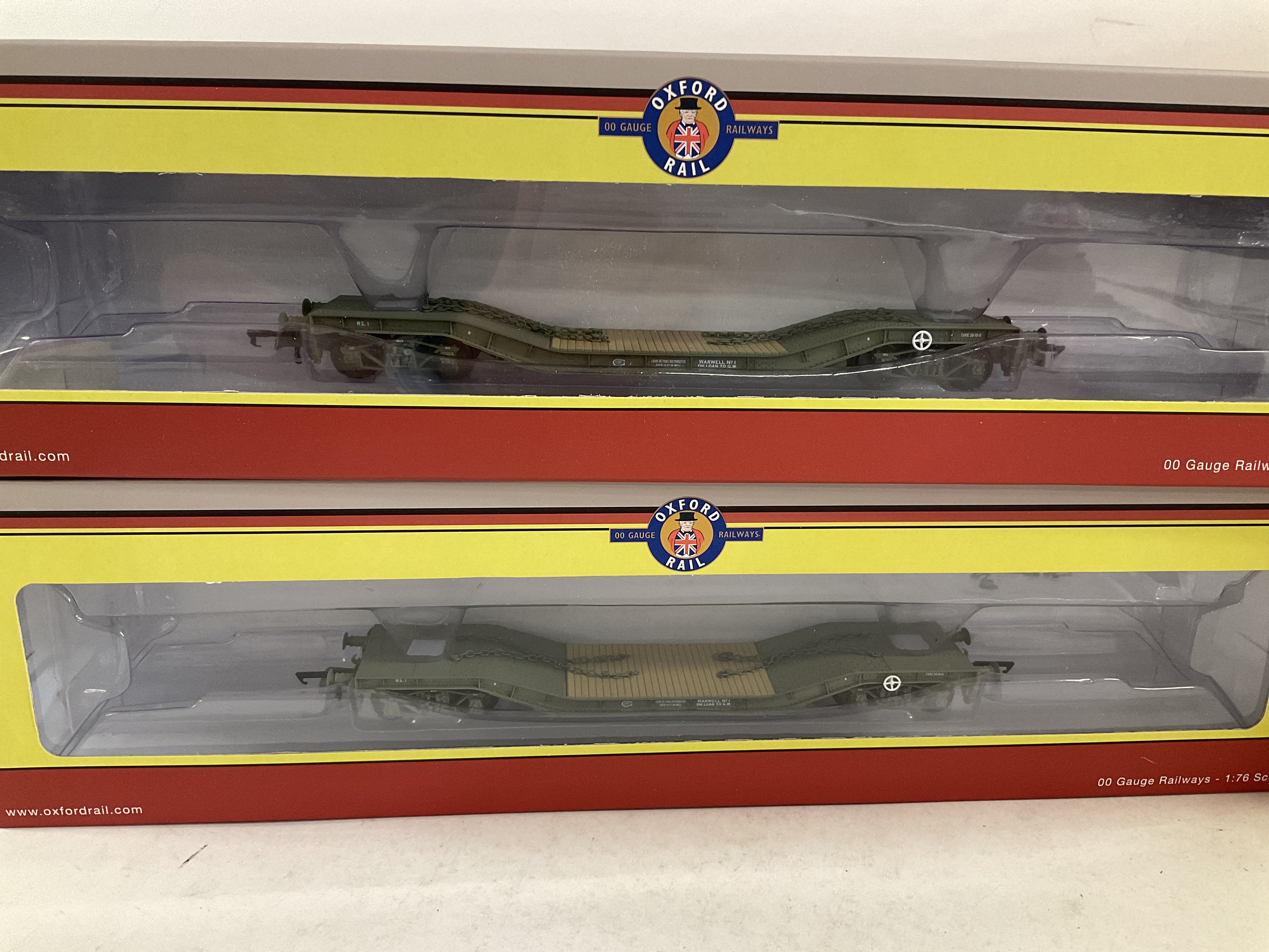 A Boxed Oxford Rail 00 Gauge 2309 Deans Goods GWR Lined Locomotive and 4 Warwell A Ministry of War - Bild 3 aus 5