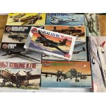 A collection of Airfix Aircraft Model Kits Includi