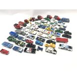A Collection of Playworn and re-Painted Die-Cast Vehicles including Lesney. Dinky. Matchbox etc.