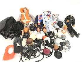 A Collection of Vintage Action men and Accessories