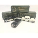 3 X Boxed Lansdowne Models including LD.3 1956 M.G. Magnette. A LDM 6B 1961 Wolseley 6 and a LDM