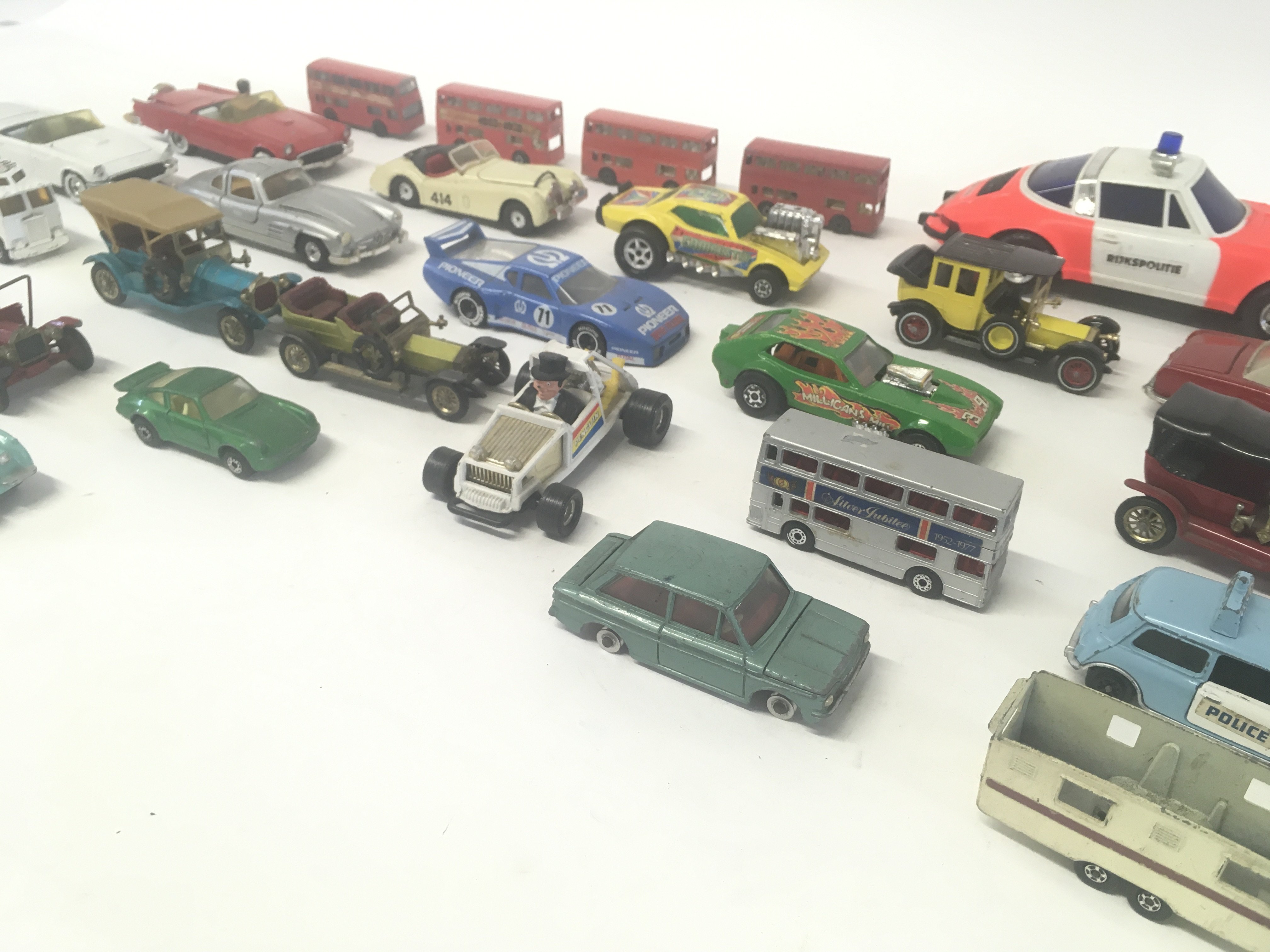 Collection of various playworn vehicles including dinky- corgi - matchbox etc. - Image 4 of 4