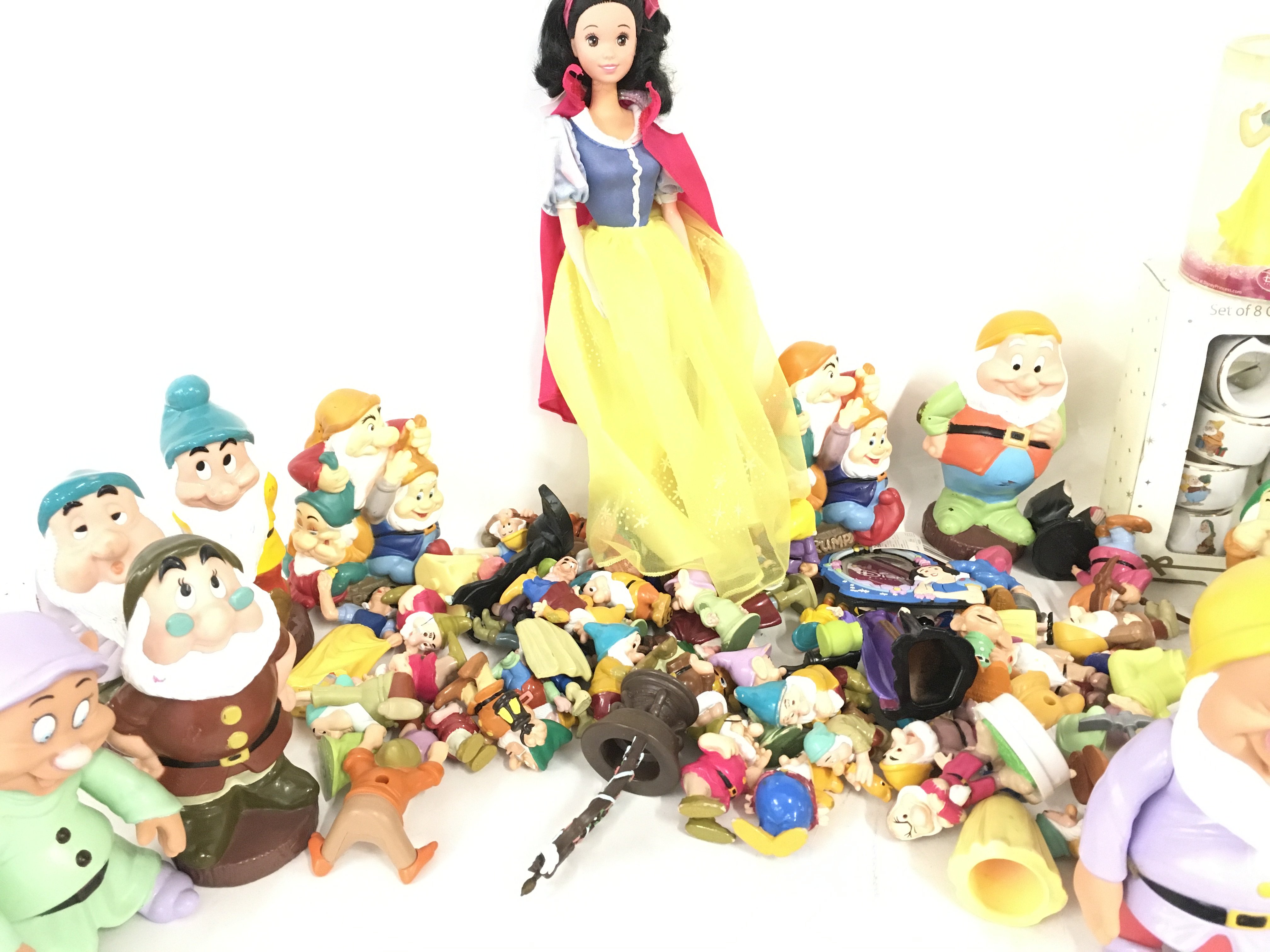 A Collection of plastic Snow White Figures and ite - Image 2 of 3