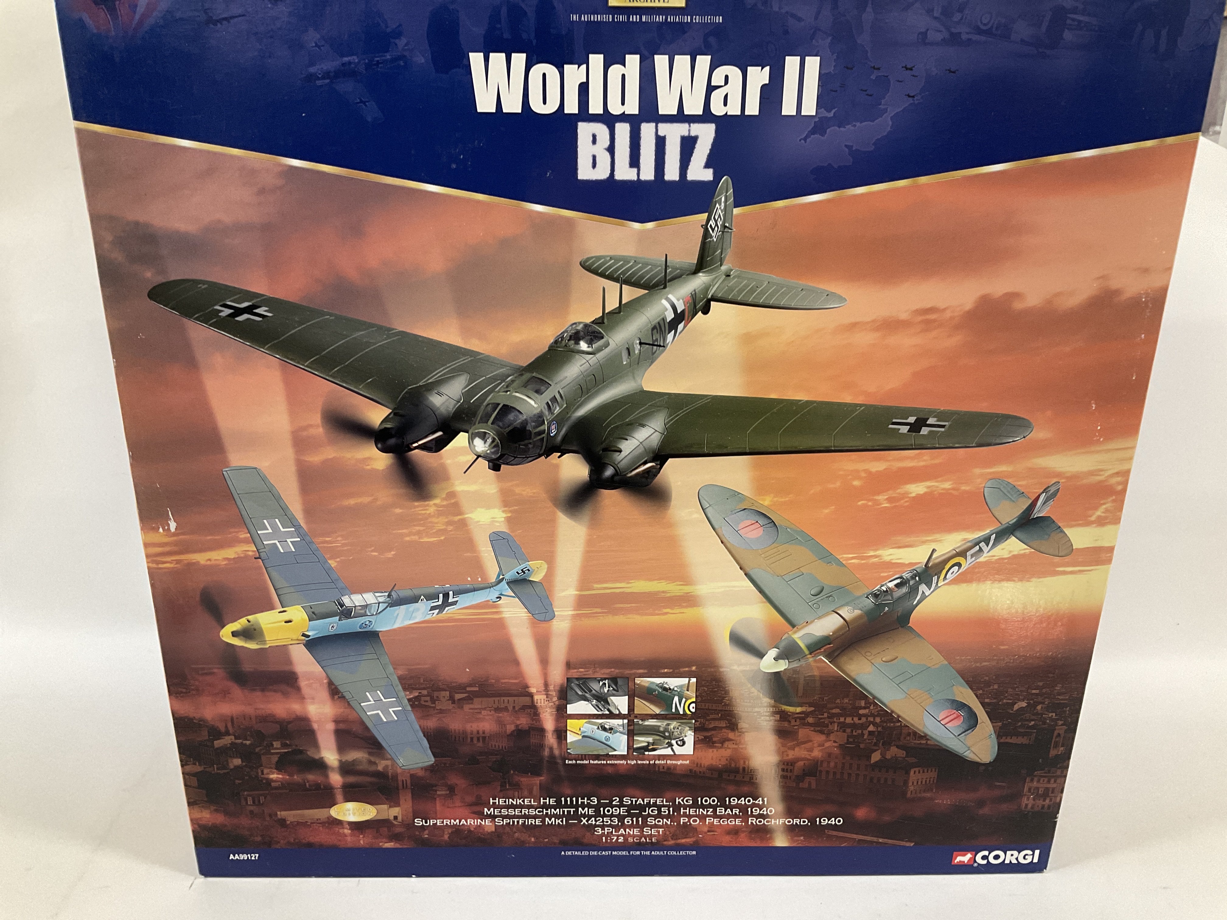 A Boxed Corgi World War II Blitz Set #AA99127.