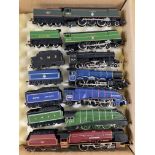 A Box Containing 7 Various 00 Gauge Locomotives. Including Dutches of Glouster. golden Eagle. Etc.