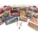 A Box Containing a Collection of Boxed Die-Cast Trackside Vehicles and a Hornby County Police