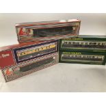 Collection of 8 railway coaches by Lima..Mainline..Replica Railways 00gauge