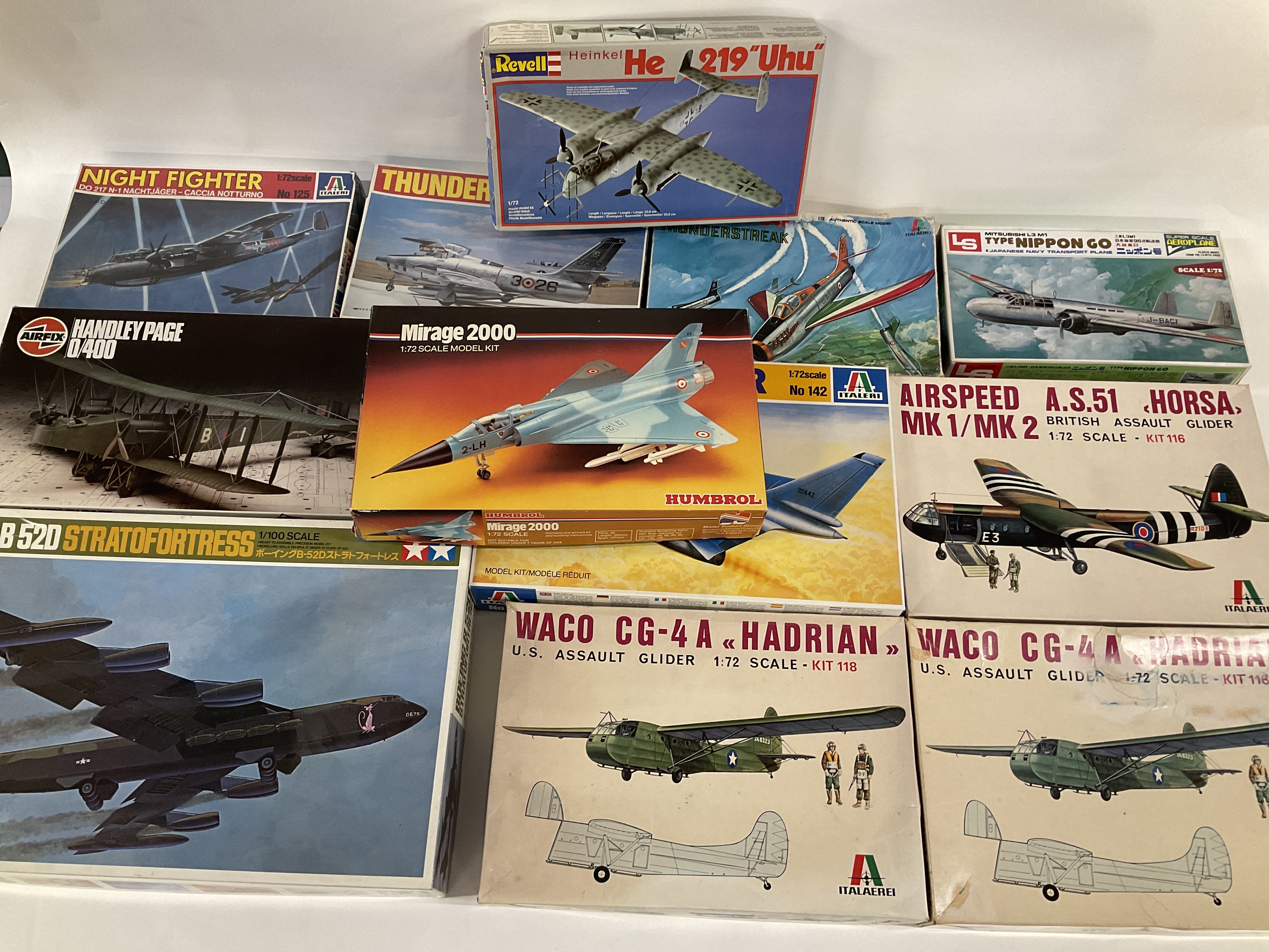 A Collection of Various Aircraft Model kits includ