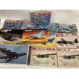 A Collection of Various Aircraft Model kits includ