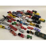 A Box Containing a Collection of Playworn Die-Cast