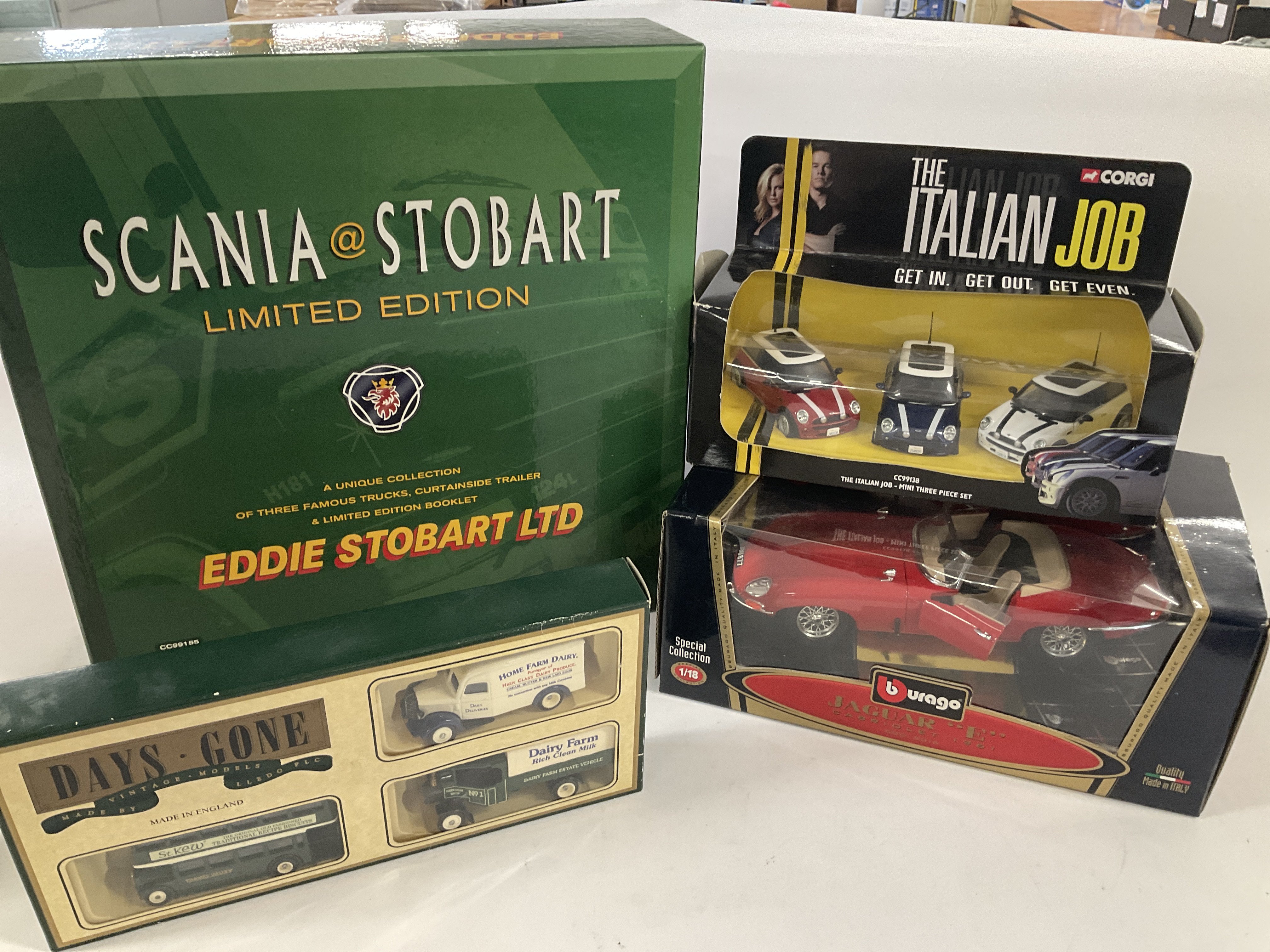 A Boxed Corgi Italian Job Box Set. #CC99138. A Bur