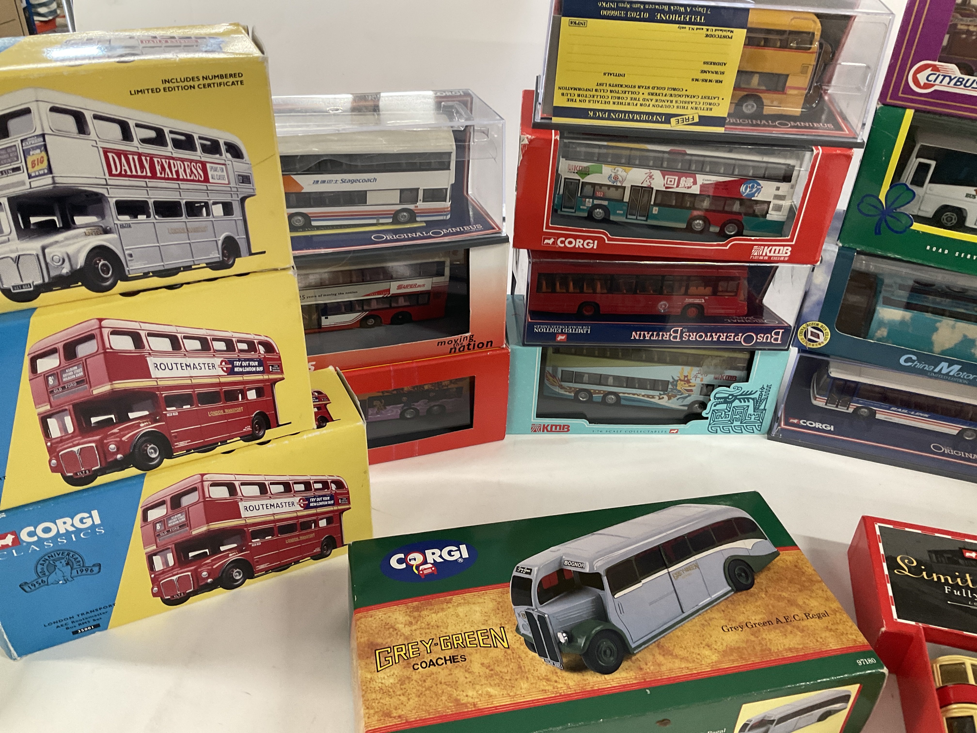 A Collection of Boxed Die-Cast Buses mainly Corgi. - Image 2 of 3