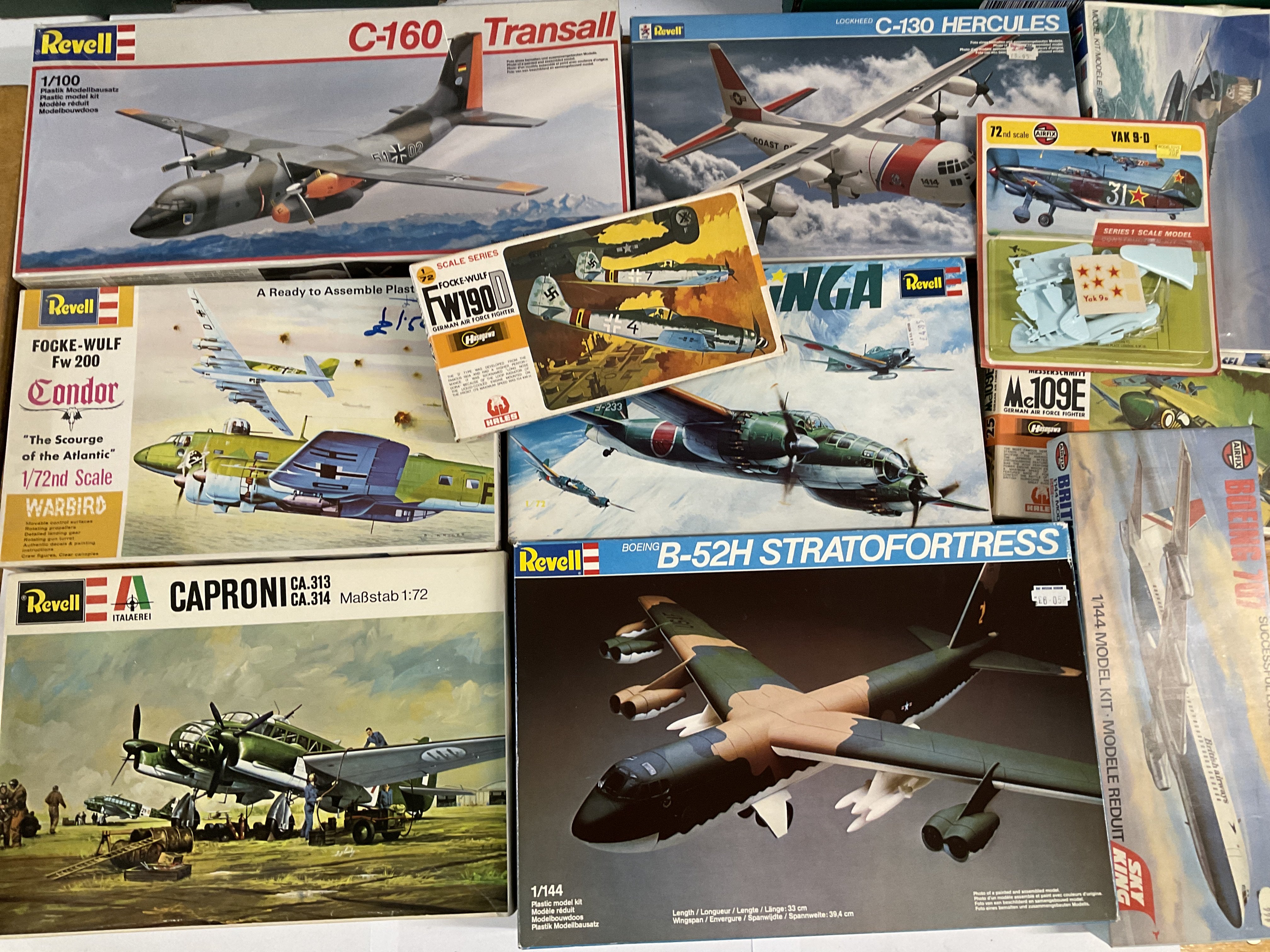 A Collection of Various Model Aircraft kits all co