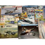 A Collection of Various Model Aircraft kits all co