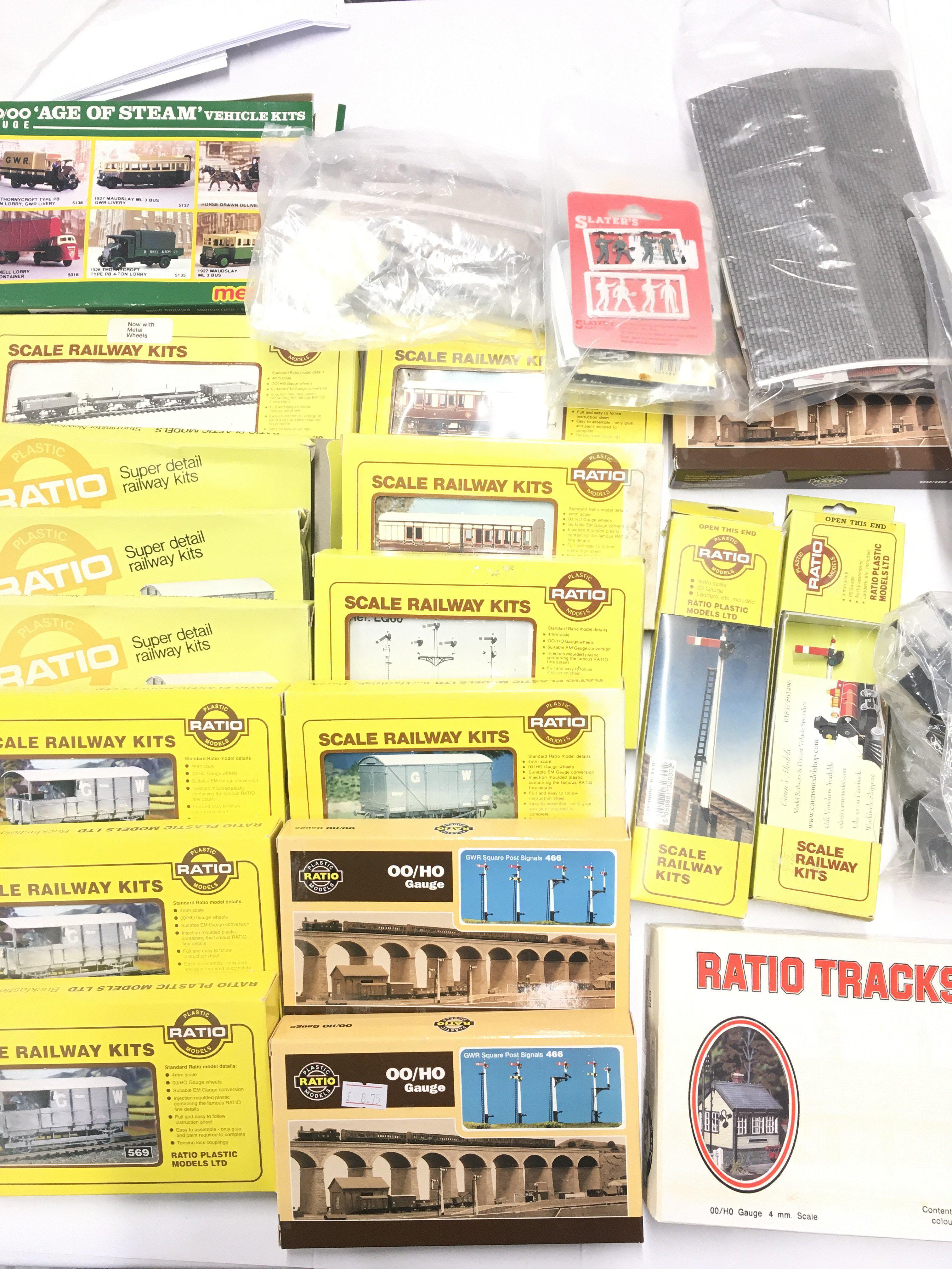 A Box Containing A Collection of 00 Gauge Model Kits.