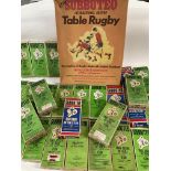 A Collection of Boxed and Unboxed Subbuteo and a Subbuteo Table Rugby.(3)