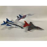 3 X Model Aircraft, 2 Diecast and one plastic make