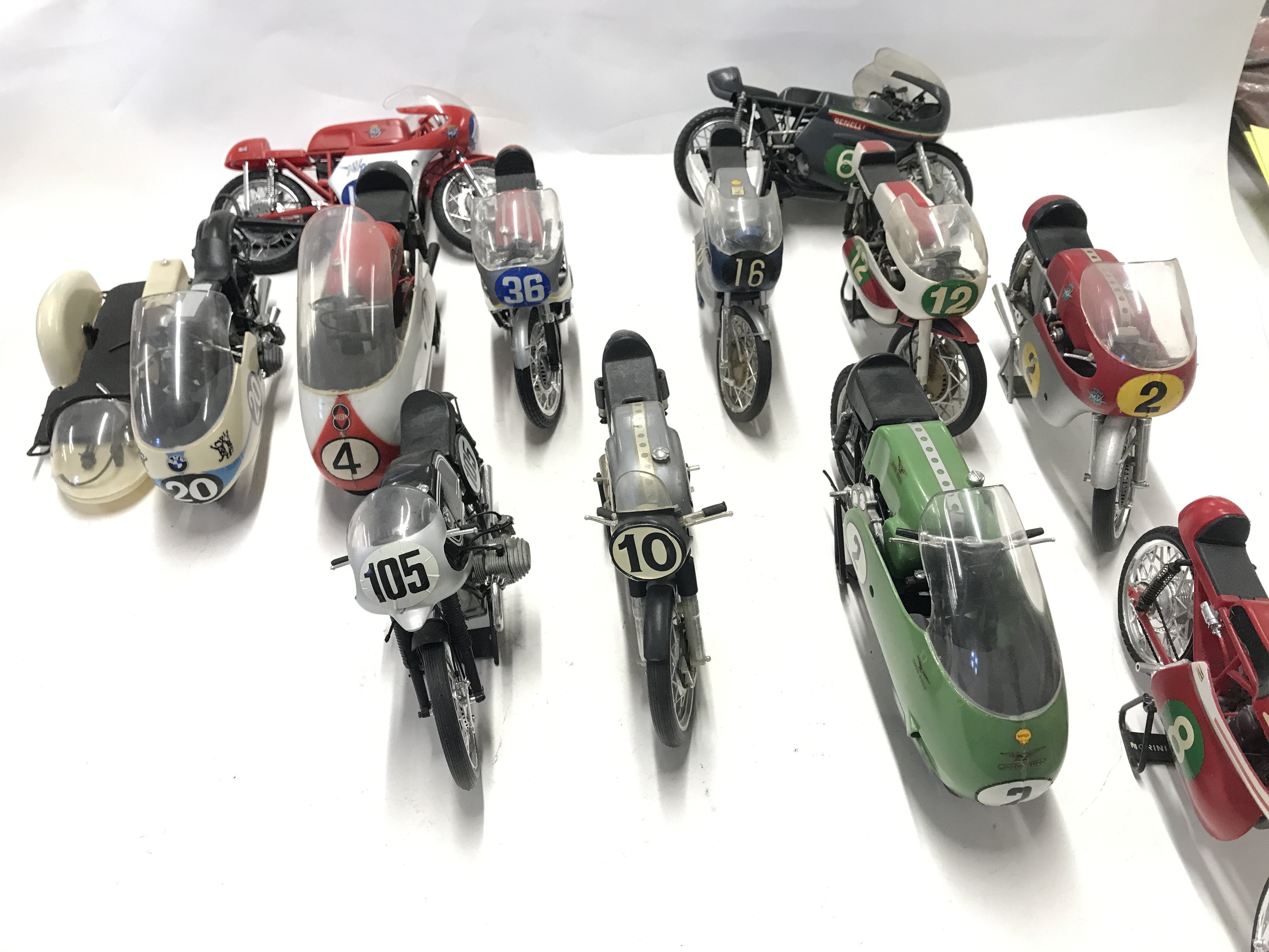 Collection of model motorbikes. (Box6)