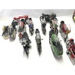 Collection of model motorbikes. (Box6)