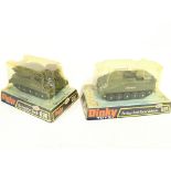 A Boxed Dinky Scorpion Tank #690 and a Striker Ant