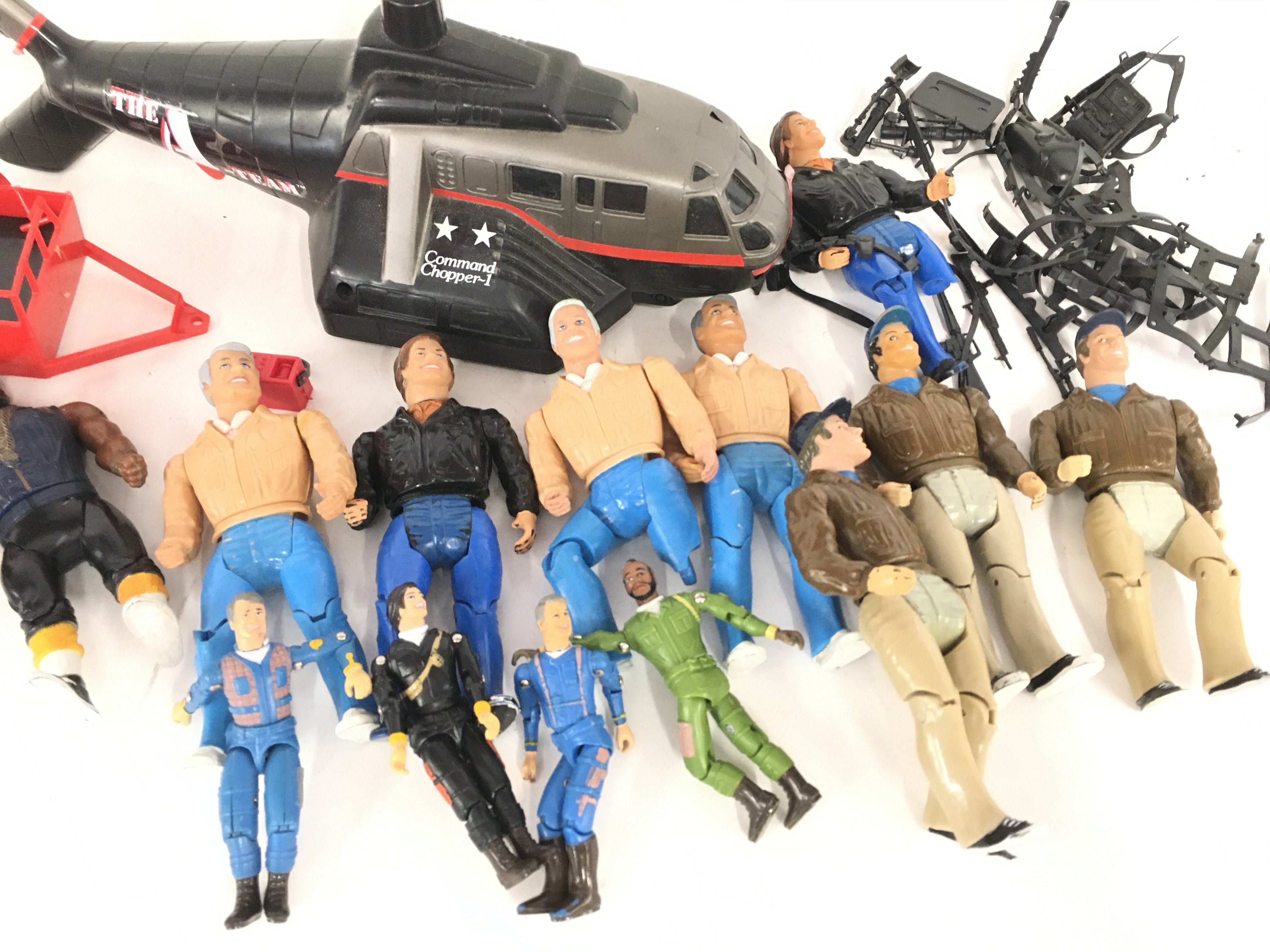 A Box Containing Playworn The A-Team Figures and A - Image 3 of 5