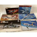 A Collection of 6 large model kits including a Avt