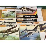 A Collection of Matchbox Aircraft model kits inclu