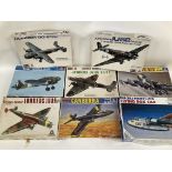 A Collection of 8 Various Aircraft Model Kits incl